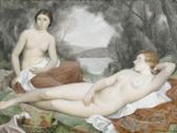 "baigneuses A La Corbeille De Fruits". - view 1