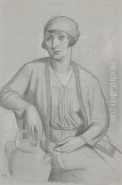 "femme A La Cruche". - view 1