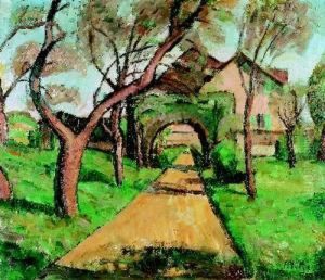 "l'allee Du Jardin". by Theophile Paul Robert