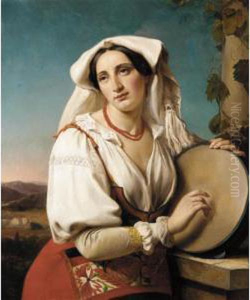 The Tambourine Player - view 1