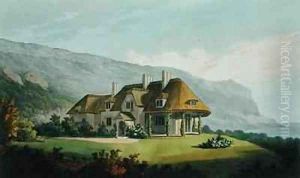 Thatched seaside villa for James Vine Esq at Puckaster Isle of Wight
