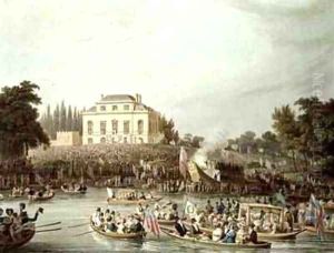 Arrival of the Watermen at Brandenburgh House by Matthew Dubourg