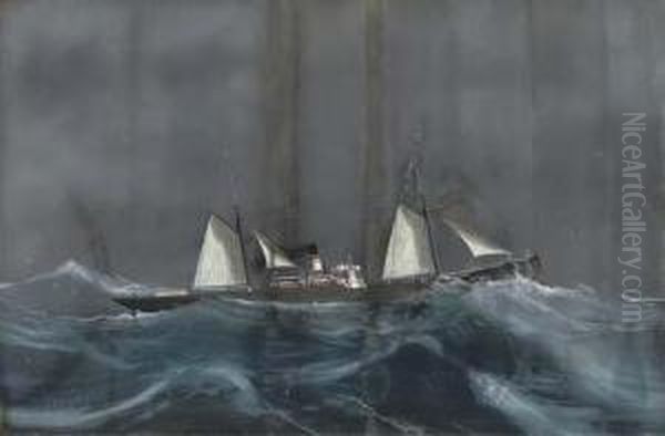 The Ravensdale In Stormy Seas - view 1