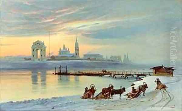 The Angara Embankment in Irkutsk - view 1