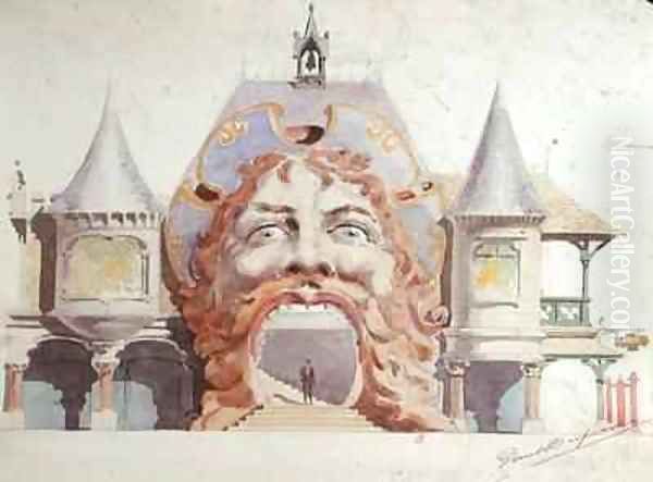 Design for a restaurant facade A Gargantua - view 1