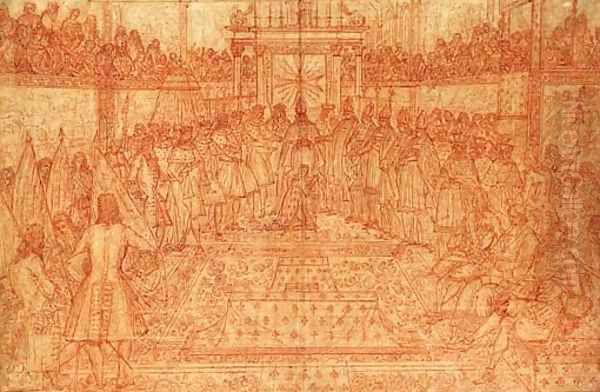 The Coronation of King Louis XV at Rheims on 25 October 1722 - view 1