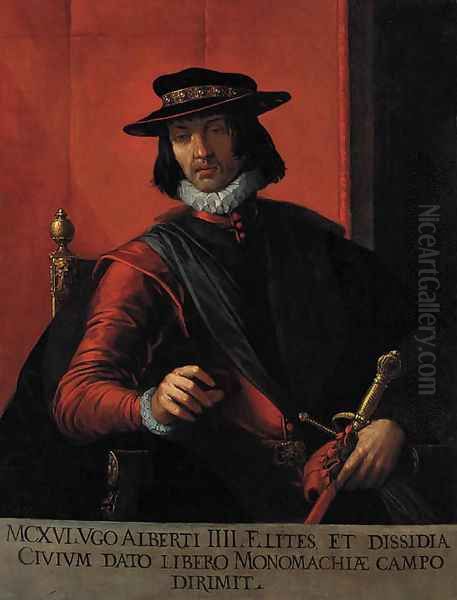Fantasy portrait of Ugo Alberti IV - view 1