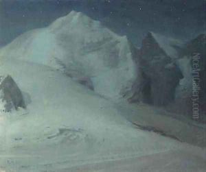 Moonlight in the Alps by Thomas Millie Dow