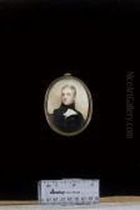 A Naval Officer, Wearing Dark 
Blue Coat With White Facings, Brass Buttons And Gold Epaulette by Andrew Robertson