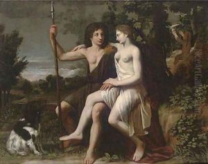 Venus and Adonis by Charles-Alphonse Dufresnoy