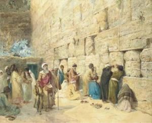 The Wailing Wall, Jerusalem by Charles Robertson