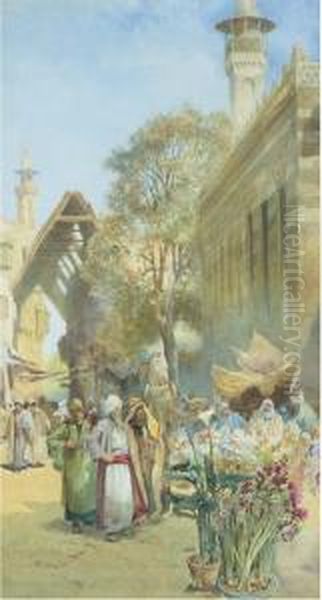 Flower Market In Damascus - view 1