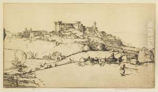 City With Fields In Foreground - view 1