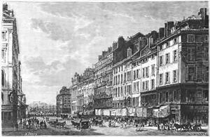 View of the Canebiere at Marseilles by Deroy, Auguste Victor