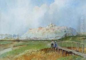 Rural Scene With Figures In Foreground Rural Scene With Figures In Foreground