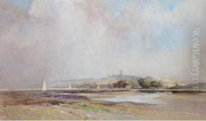 Blakeney, Norfolk; Beach Scene by Percy Robertson