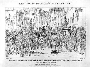 Key to Mr Duncans Picture of Prince Charles Edward and the Highlanders Entering Edinburgh after the Battle of Preston