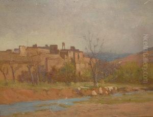 Palace Of The Riad Of The Kaid Of Amsmiz From The River