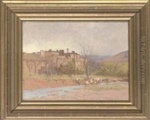 Palace Of The Kaid Of Amsmiz, From The River by Tom Robertson