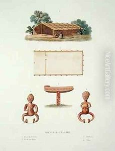 A spirit house New Zealand by Duperrey, L.I. & Chazal, A.