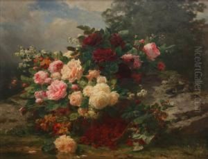 Bouquet Of Flowers by Jean-Baptiste Robie