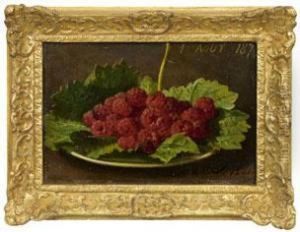 Stillleben Mit Himbeeren by Jean-Baptiste Robie