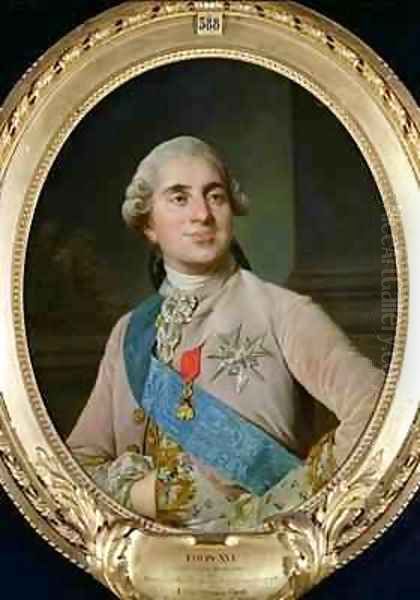 Portrait medallion of Louis XVI 1754-93 - view 1