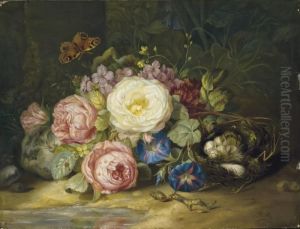 Nature Morte Aux Fleurs by Jean-Baptiste Robie