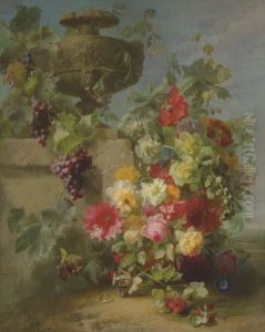 Still Life Of Roses by Jean-Baptiste Robie