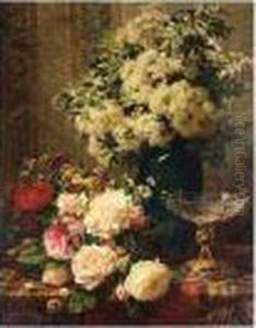 Still Life Of Flowers by Jean-Baptiste Robie