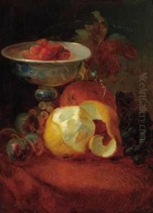 A Still Life With A Pealed Lemon