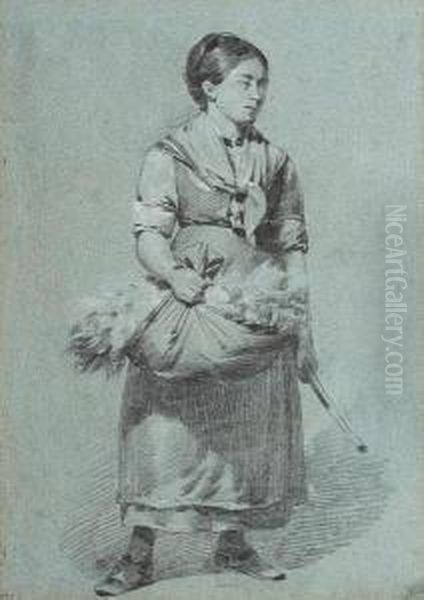 Girl With Wool Gatherings - view 1