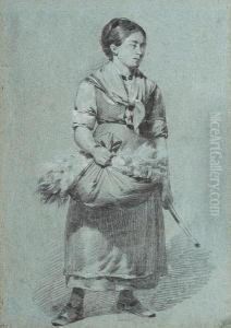 Girl With Wool Gatherings