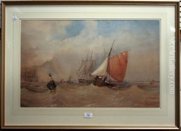 Sailing Vessels In Choppy Waters - view 1