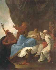 Alexander with his physician Philip by Gaspare Diziani