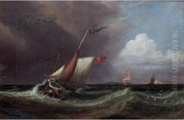 Ships In Stormy Seas - view 1