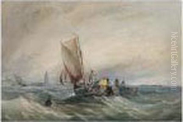 Fishing Boats Off The Coast - view 1
