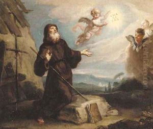 Saint Francis of Paola by Gaspare Diziani
