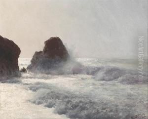 Waves Crashing On A Rocky Shore Waves Crashing On A Rocky Shore
