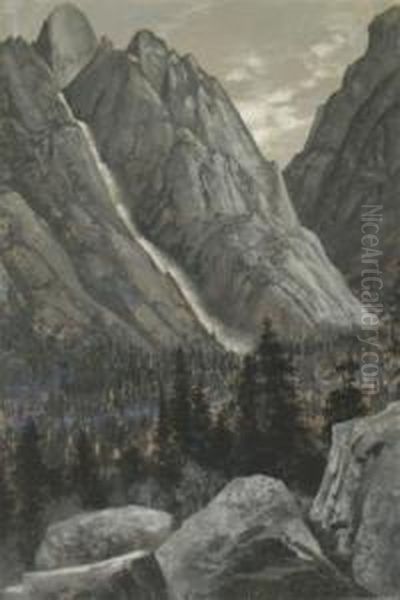 South Wall, King'sriver Canyon, 1891 And Grant's Monument, King's River Canyon, 1891:two - view 1