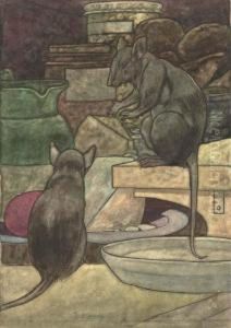 An Illustration For Aesop's Fables: The Field Mouse & The Townmouse An Illustration For Aesop's Fables: The Field Mouse & The Townmouse