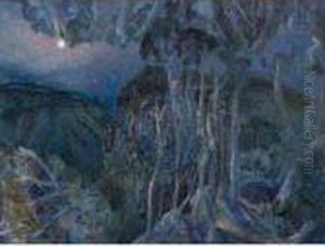 Purling Brook Gorge, Moonlight