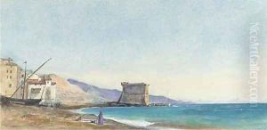 On the coast at Menton, France by Ada Dundas