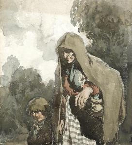 A Young Child And An Old Lady - view 1
