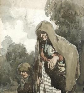 A Young Child And An Old Lady