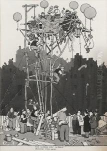 The Wrong Way To Begin Building Your House by William Heath Robinson