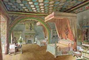 The Pink Room in the Chateau de Roquetaillade