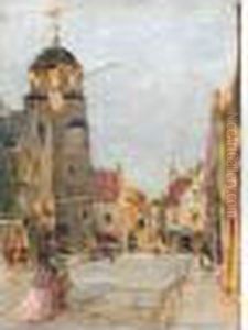 Street Scene by Alexander Ignatius Roche