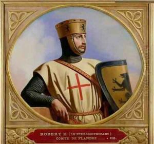 Robert II le Hierosolymitain Count of Flanders by Henri Decaisne