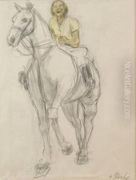 Femme Sur Son Cheval - view 1